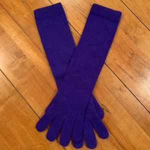 Morgan Taylor Purple Lambswool/Angora/Nylon Gloves